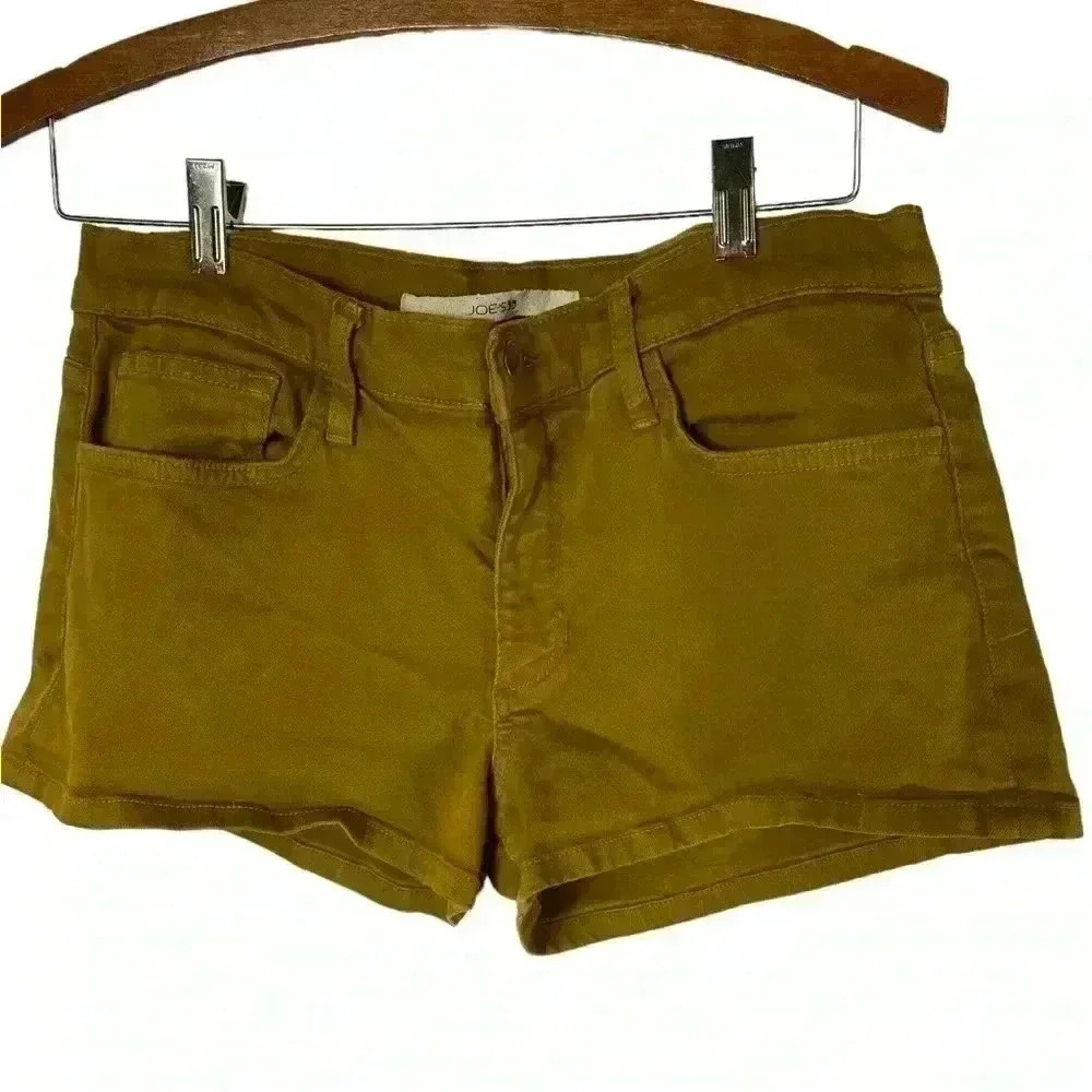 Joe's Jeans Olive Green Denim Jean Shorts